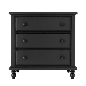 Black chest of drawers