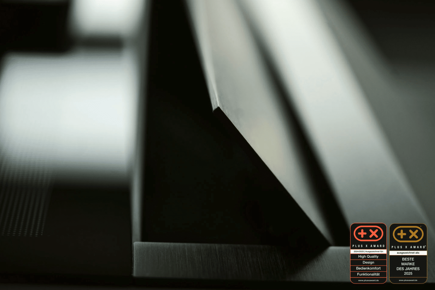 Close-up of the integrated extractor fan